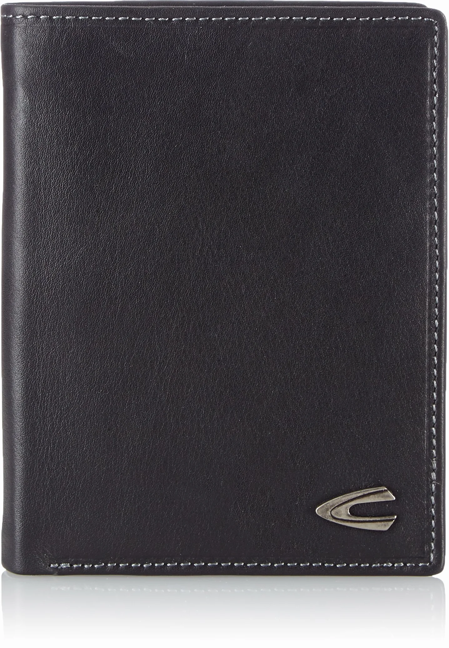 camel active Vegas Wallet pionowy format portretowy, Czarny, 10 x 2 x 12,8, Etui na monety