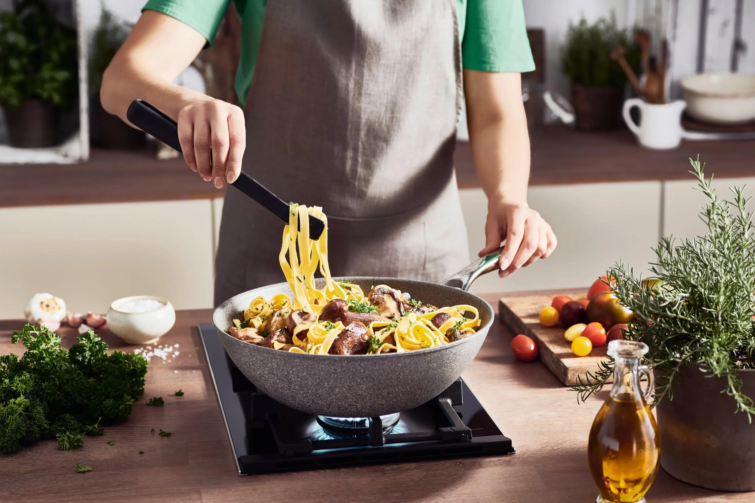 BALLARINI Wok SALINA 30 cm aluminium antracyt