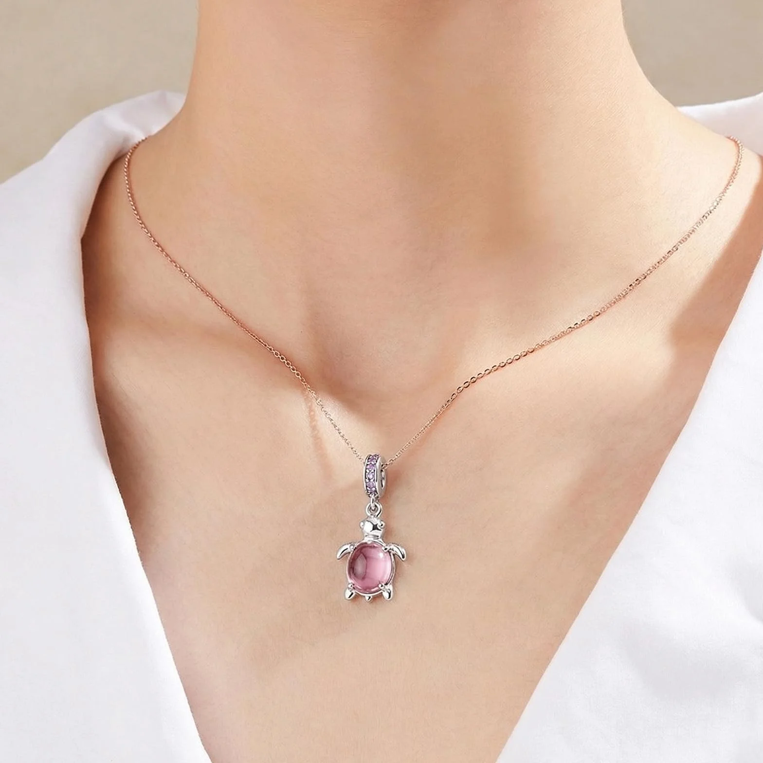 Zawieszki Charms do bransoletki Pandory 12 sztuk srebrna różowa biżuteria akcesoria Y2k