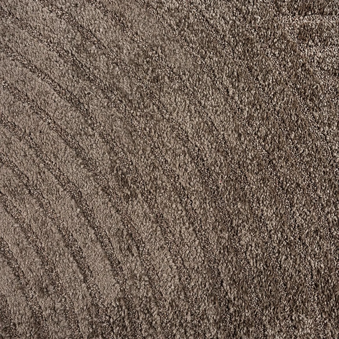 the carpet Everest Nowoczesny dywan z krótkim włosiem, do salonu, sypialni, z mocnym efektem głębi i efektem 3D, wysoka gęstość włosia, miękki w dotyku, wzór panglao, brązowy, 140 x 200 cm