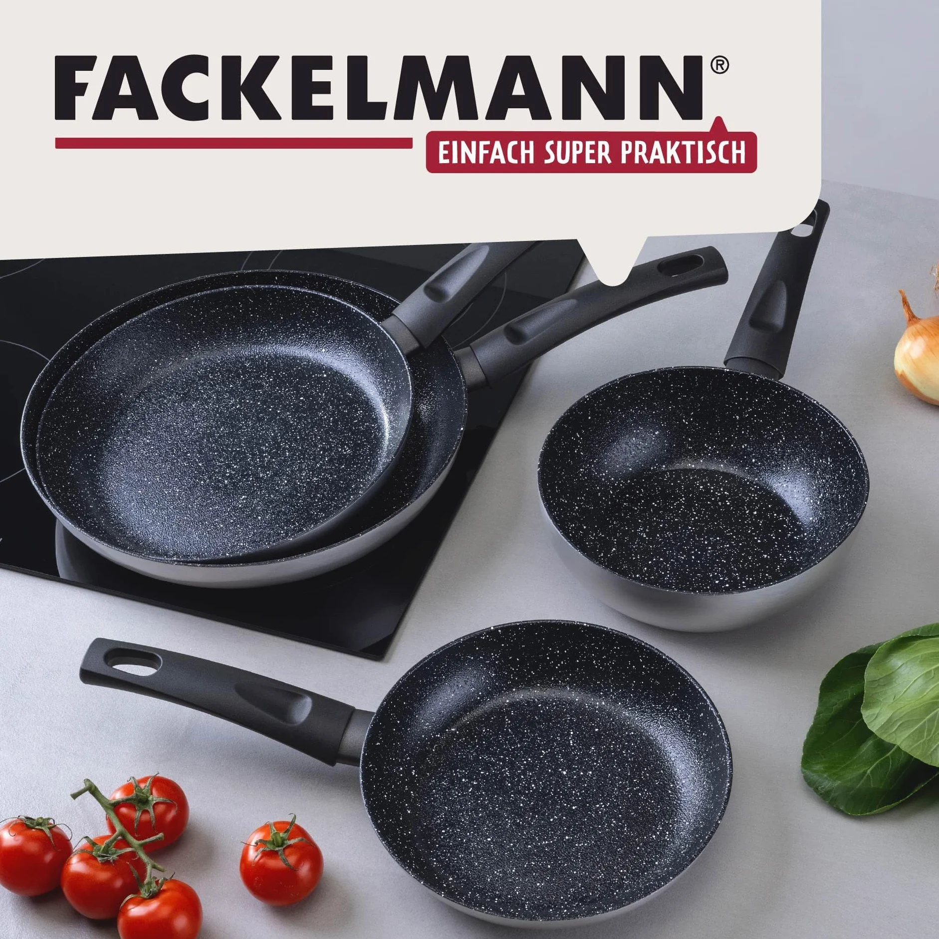 FACKELMANN Patelnia Essential Crisp 20 cm powłoka ceramiczna bez PFAS indukcja