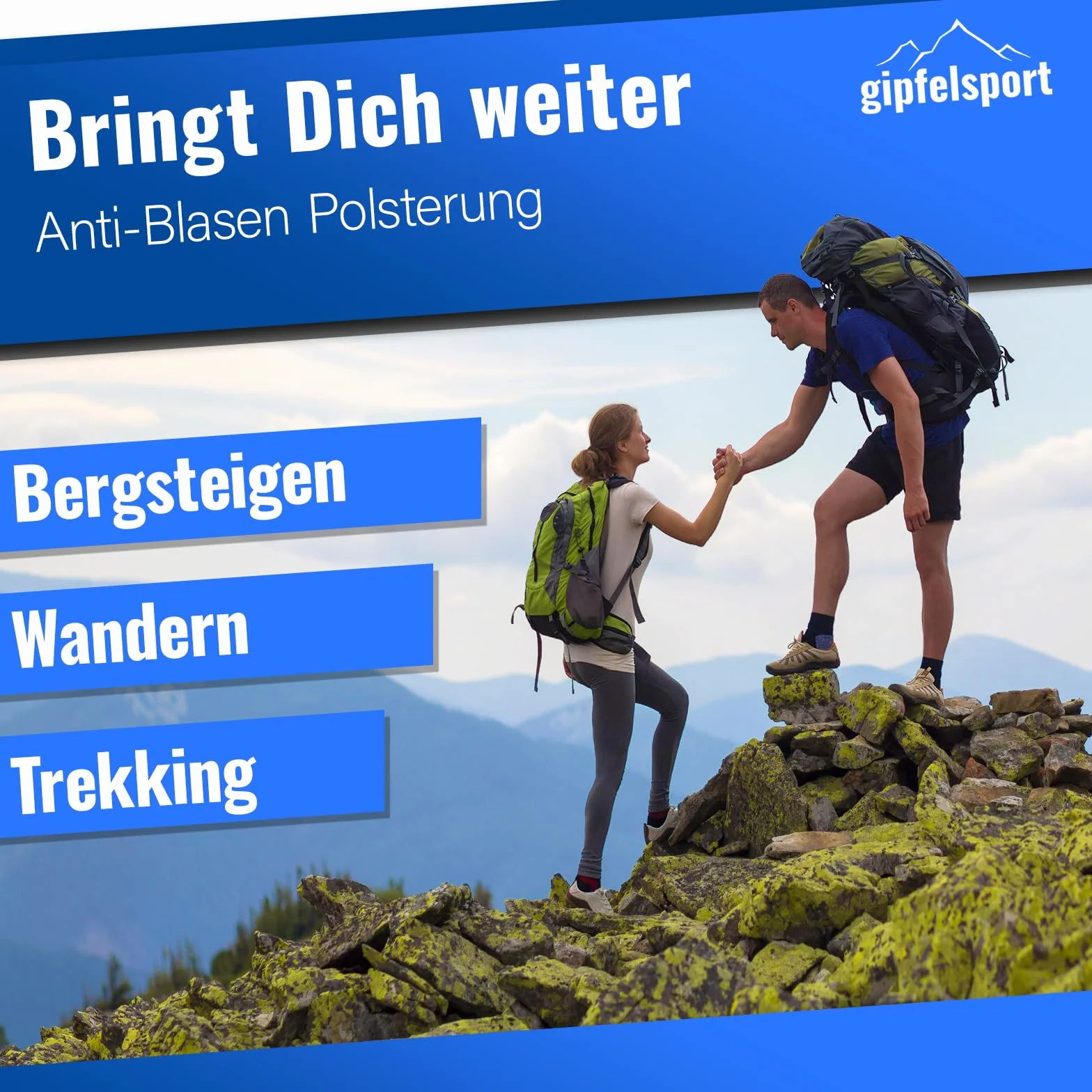 gipfelsport Skarpety trekkingowe z wełny merynosów - skarpety outdoorowe I skarpety trekkingowe dla kobiet, mężczyzn i dzieci