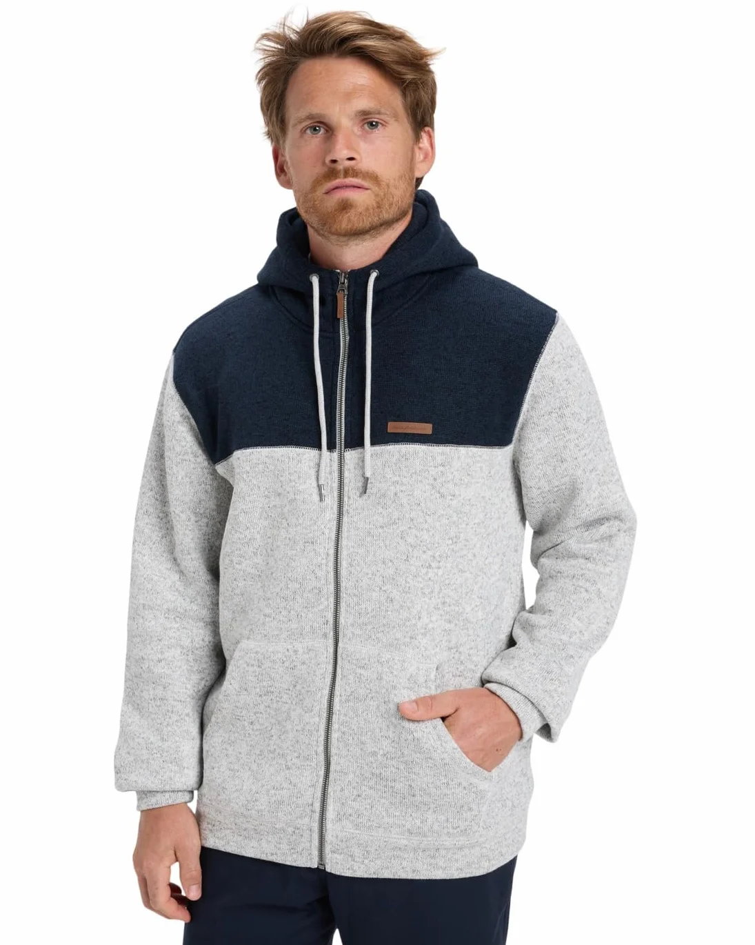 Quiksilver Keller Block Zip Bluza polarowa Szary L