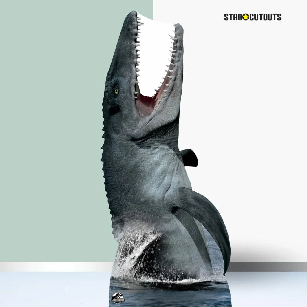 Star Cutouts Ltd Mosasaurus Dinozaur Kartonowe wycięcie SC1293 duże solidne