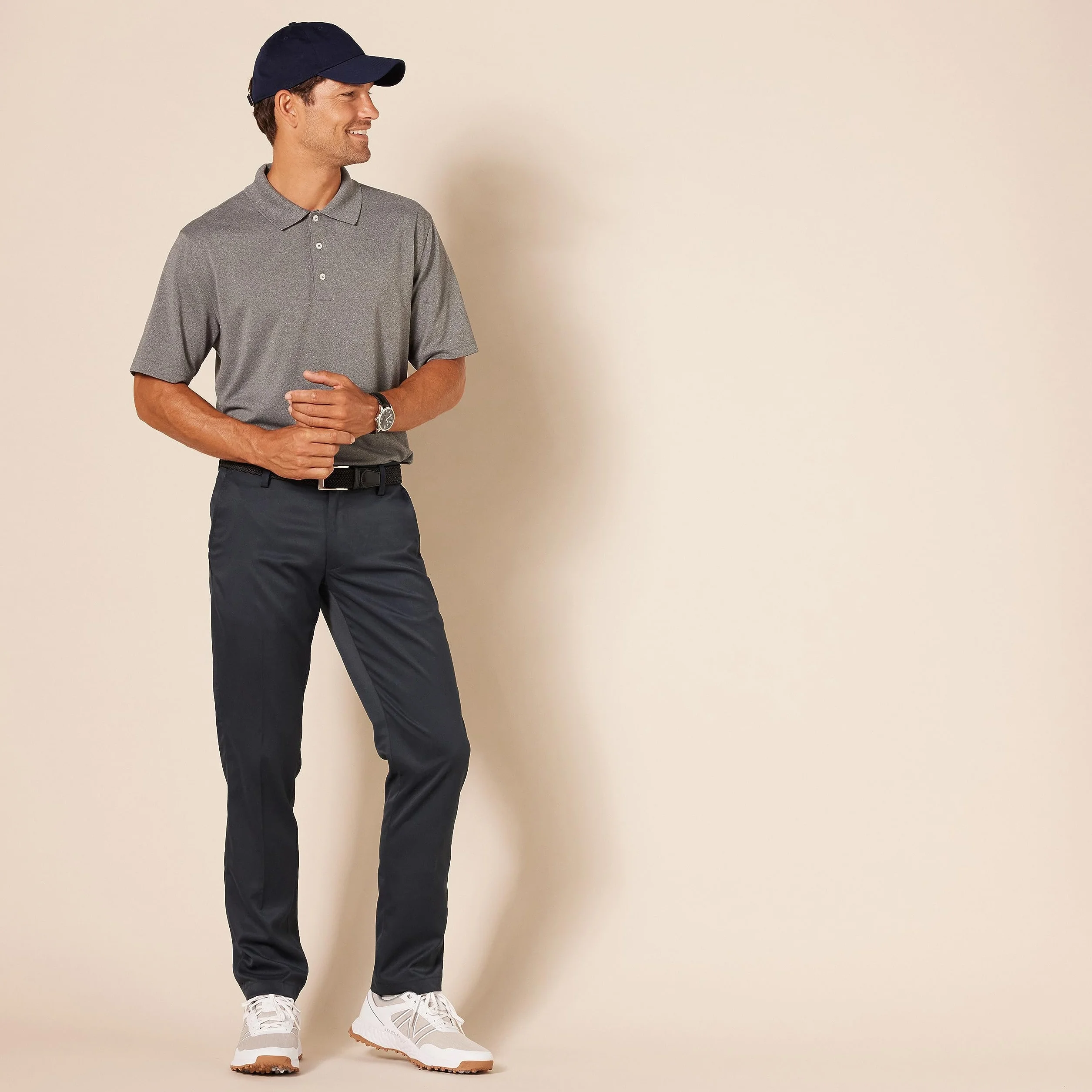 Amazon Essentials Mężczyźni Spodnie golfowe Slim-Fit Stretch