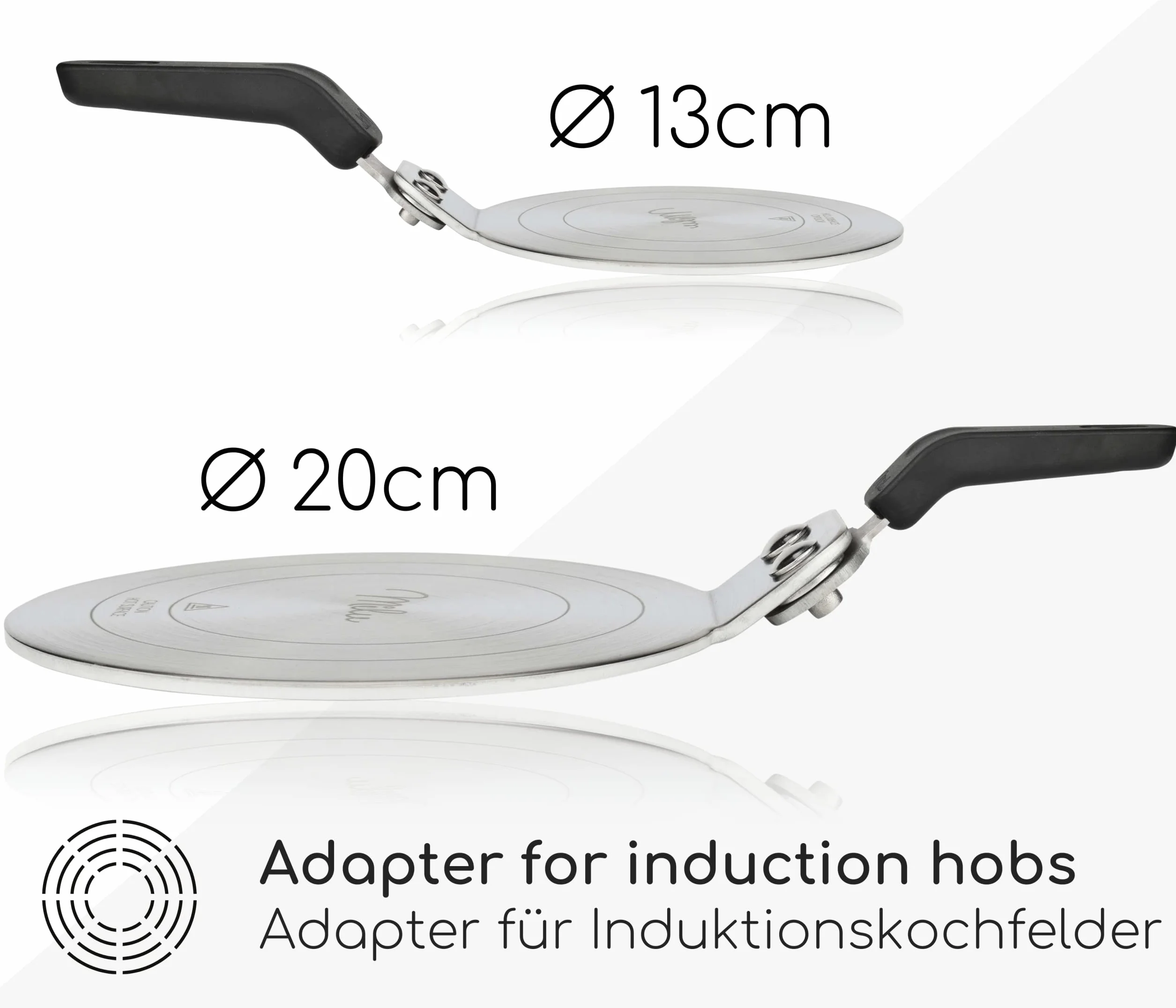 Milu Płyta indukcyjna stali nierdzewnej 13cm Adapter indukcyjny do kawiarki dyfuzora