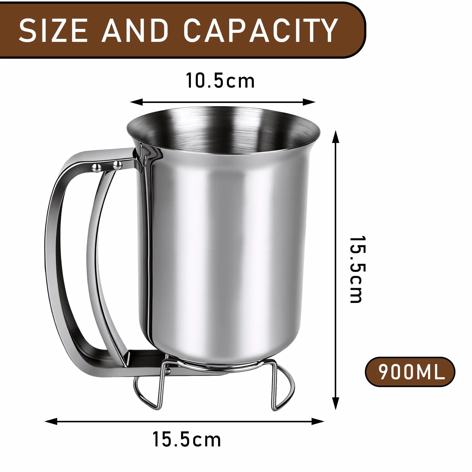 Porcjownik do ciasta ze stali nierdzewnej z uchwytem ściskającym, 900 ml, ręczny dozownik ciasta do naleśników, narzędzie do pieczenia, ciasta, ciast, babeczek, naleśników, gofrów, naleśników