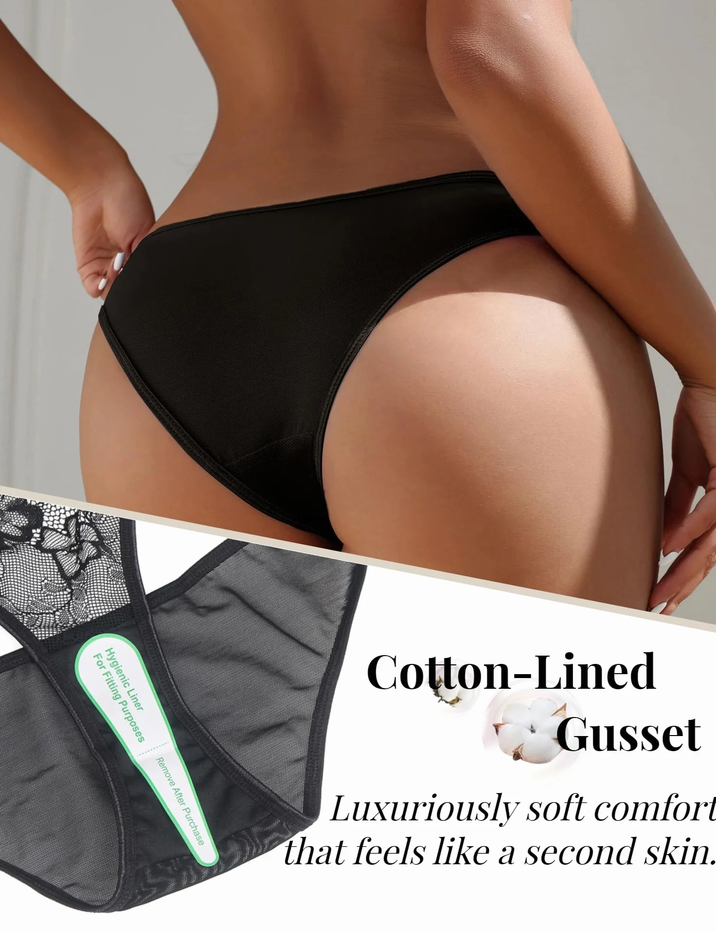 ohmydear Damskie stringi, koronkowe majtki, niski stan, majtki brazylijskie, seksowne, zakrzywione, erotyczne, plus size, bikini dla kobiet, na co dzień, na randkę
