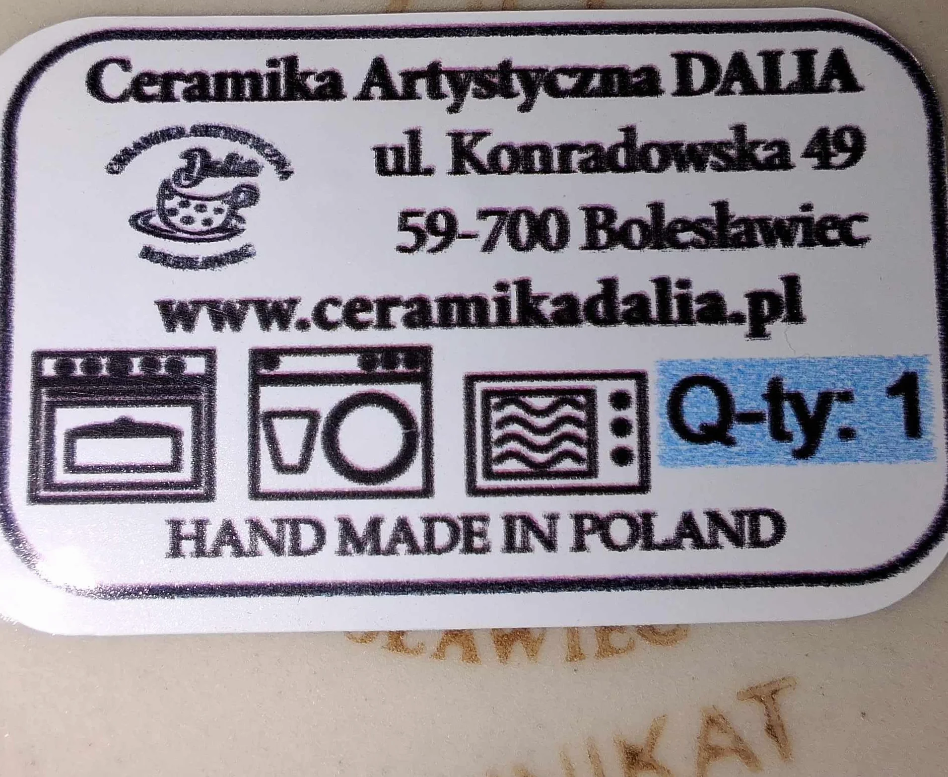 Ceramika Artystyczna Bolesławiec Czajnik Imbryk Ceramiczny 1,3l U212