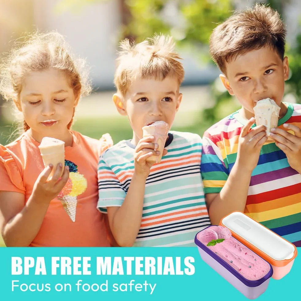 Pojemniki na lody 1,5 l zestaw 2 sztuk, BPA free, do zamrażarki