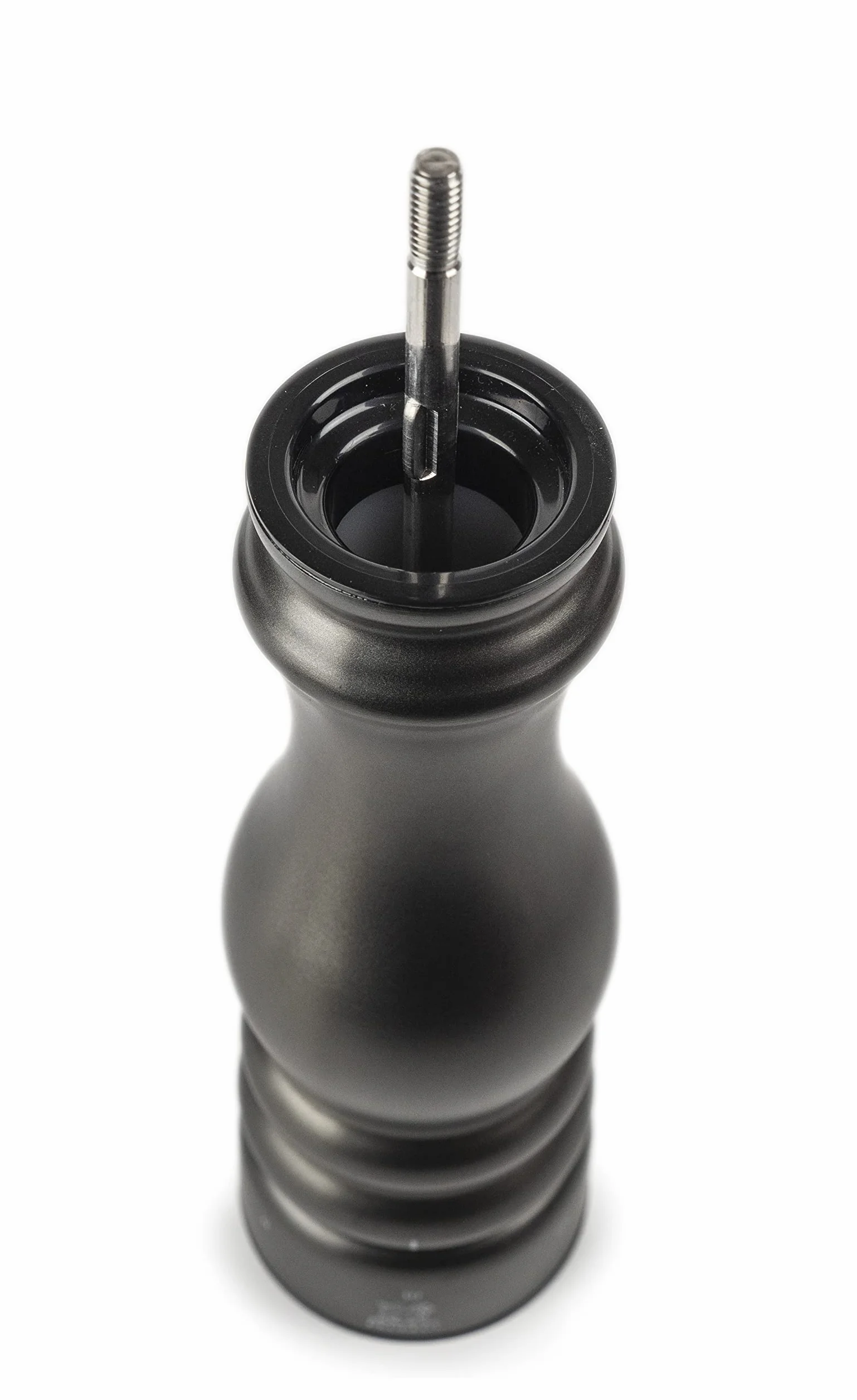 PEUGEOT Paris Chef u'Select młynek do soli 22 cm + sól kamienna w zestawie - wykonany ze stali nierdzewnej - 6 wstępnie zdefiniowanych ustawień mielenia - wyprodukowano we Francji - kolor węgla