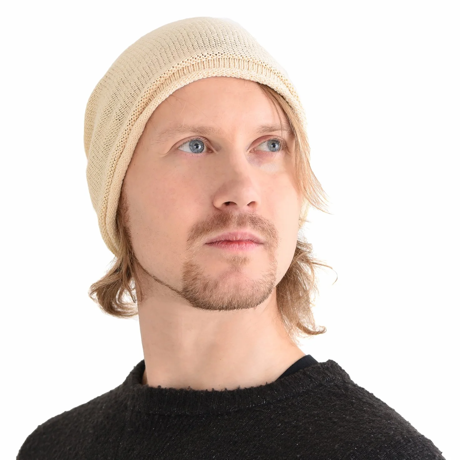 CHARM Silk Beanie Hat for Men and Women - Slouchy Oversized Beanies Cap Chemo Hat Perfect for Sensitive Skin