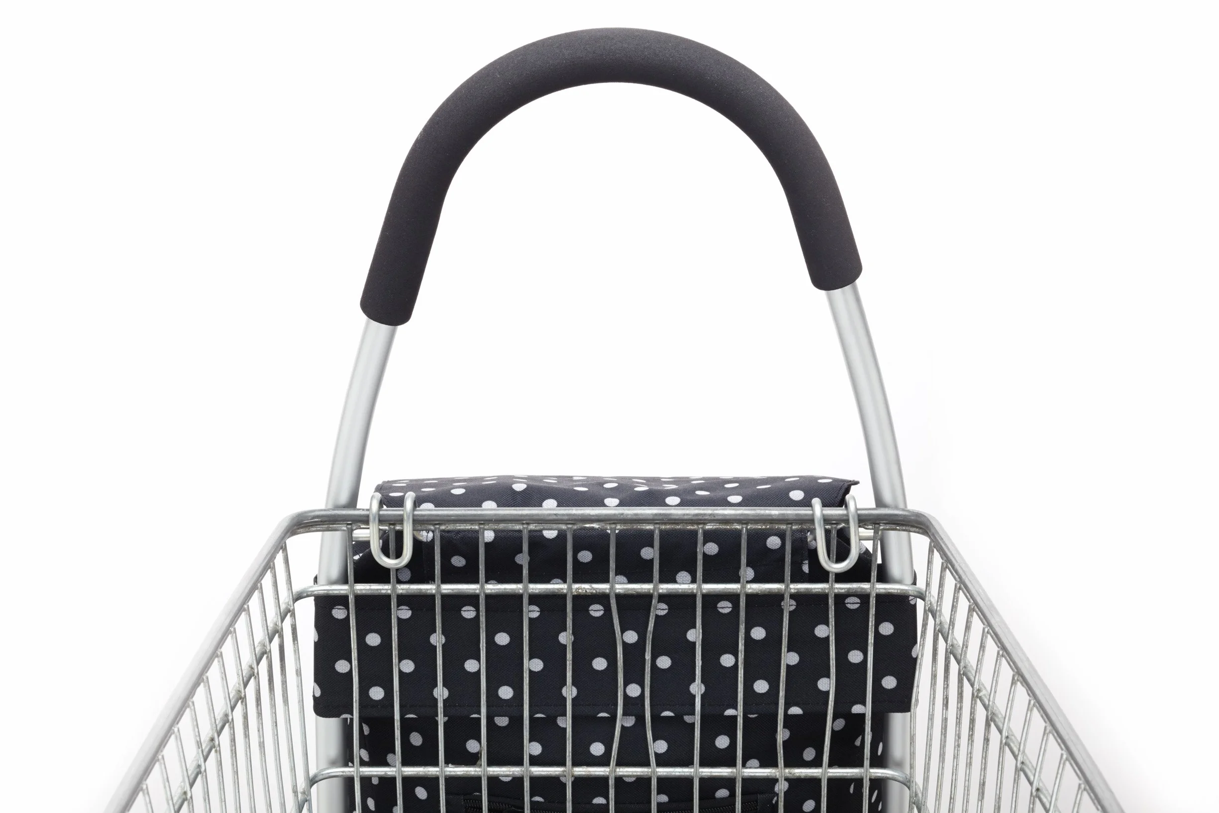 KitchenCraft Wózek na Zakupy Składany Pojemnik 45x33x100 cm Czarny
