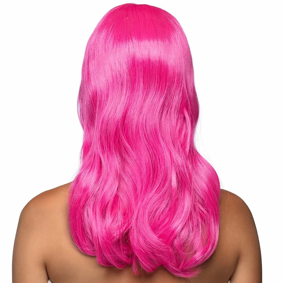 Boland - Wig Chique, dBugie proste wBosy syntetyczne z grzywk, fryzura, EM, MZ, dodatek, kostium, akcesoria, impreza tematyczna, karnawaB