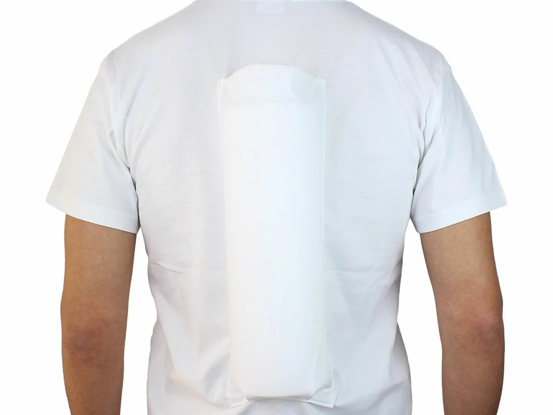 Comfort koszulka zapobiegająca chrapaniu zapobiega położeniu pleców podczas snu. (rozmiar XL/54) w zestawie FlexPoint z opisem snu ABC
