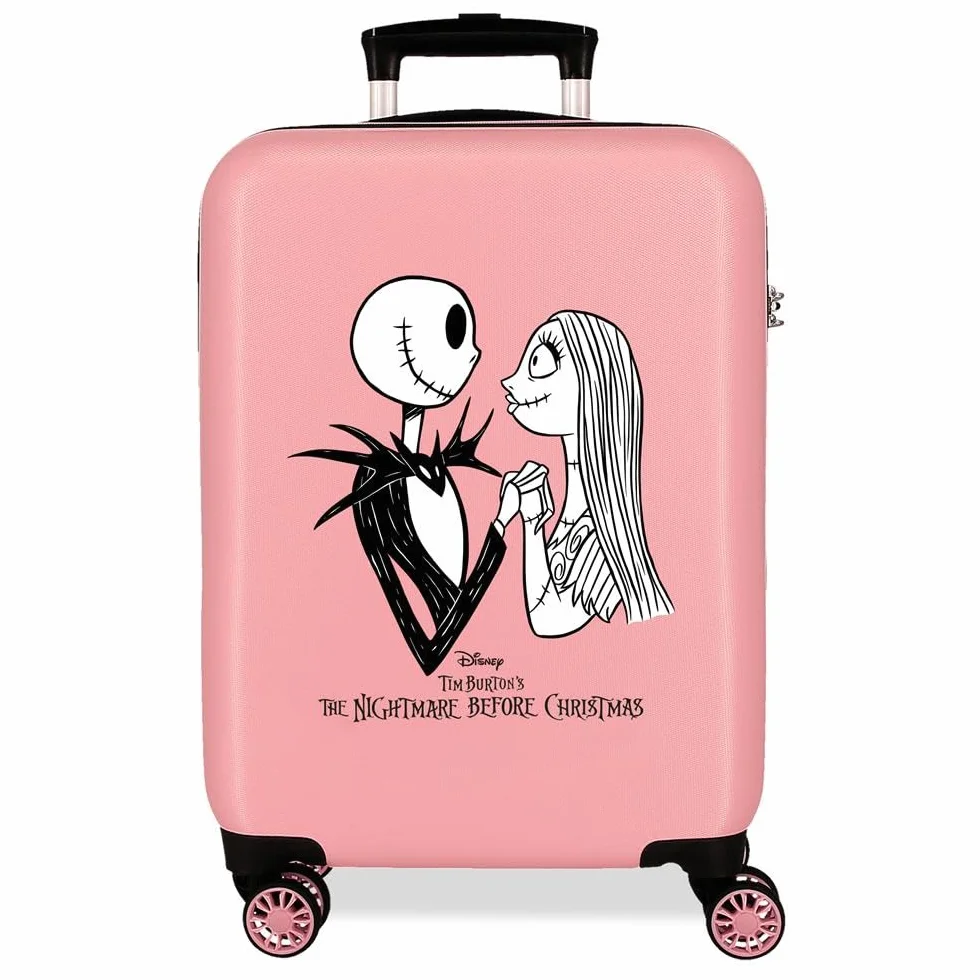 Joumma Disney Nightmare Walizka kabinowa różowa 38 x 55 x 20 cm twarda 2 kg zamek szyfrowy z boku ABS 2 kg 35 l bagaż podręczny, Różowy kolor, Talla única, walizka kabinowa
