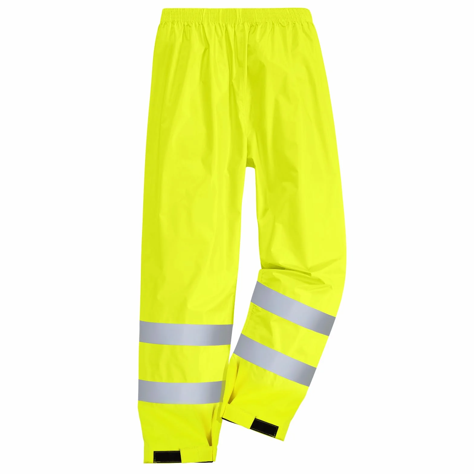 AUYAO Spodnie o wysokiej widoczności, dwuwarstwowe spodnie przeciwdeszczowe Hi-Vis, odblaskowe i wodoodporne spodnie przeciwdeszczowe, męskie i damskie spodnie robocze na zewnątrz