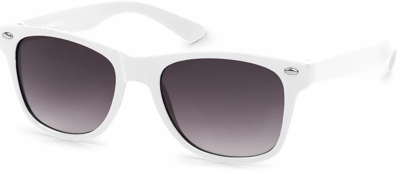 styleBREAKER Dziecięce okulary przeciwsłoneczne Nerd z plastikową ramą i soczewkami z poliwęglanu, klasyczny design retro 09020056
