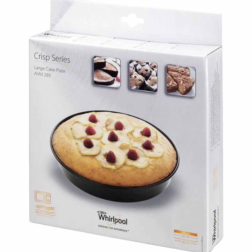 Whirlpool – Wpro AVM285 Crisp talerz z wysoką krawędzią • Ø 28 cm – wysokość 5,5 cm