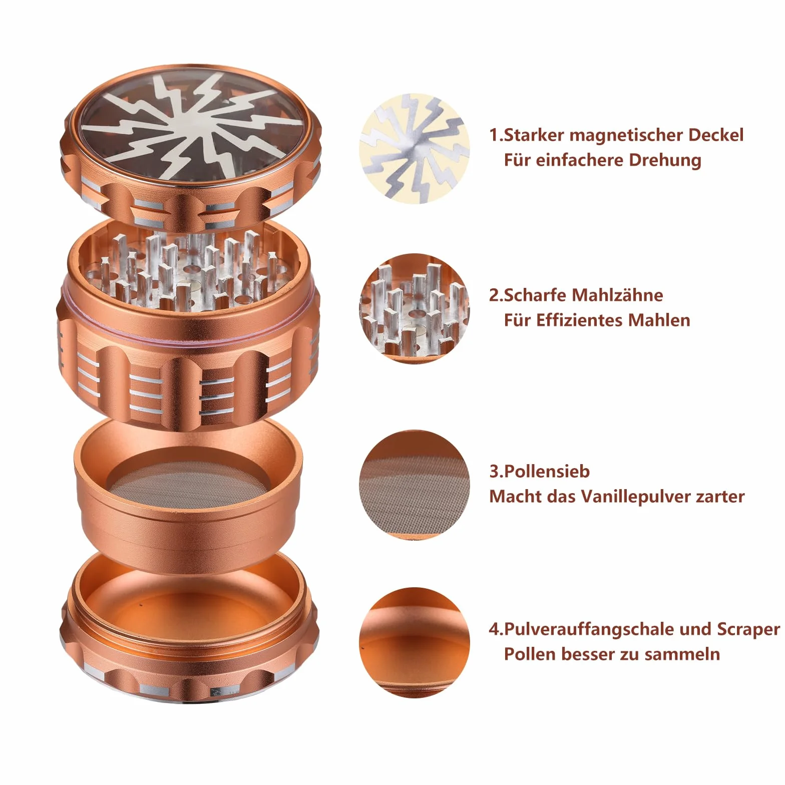 Bäcker & Lecker 48 mm młynek do ziół