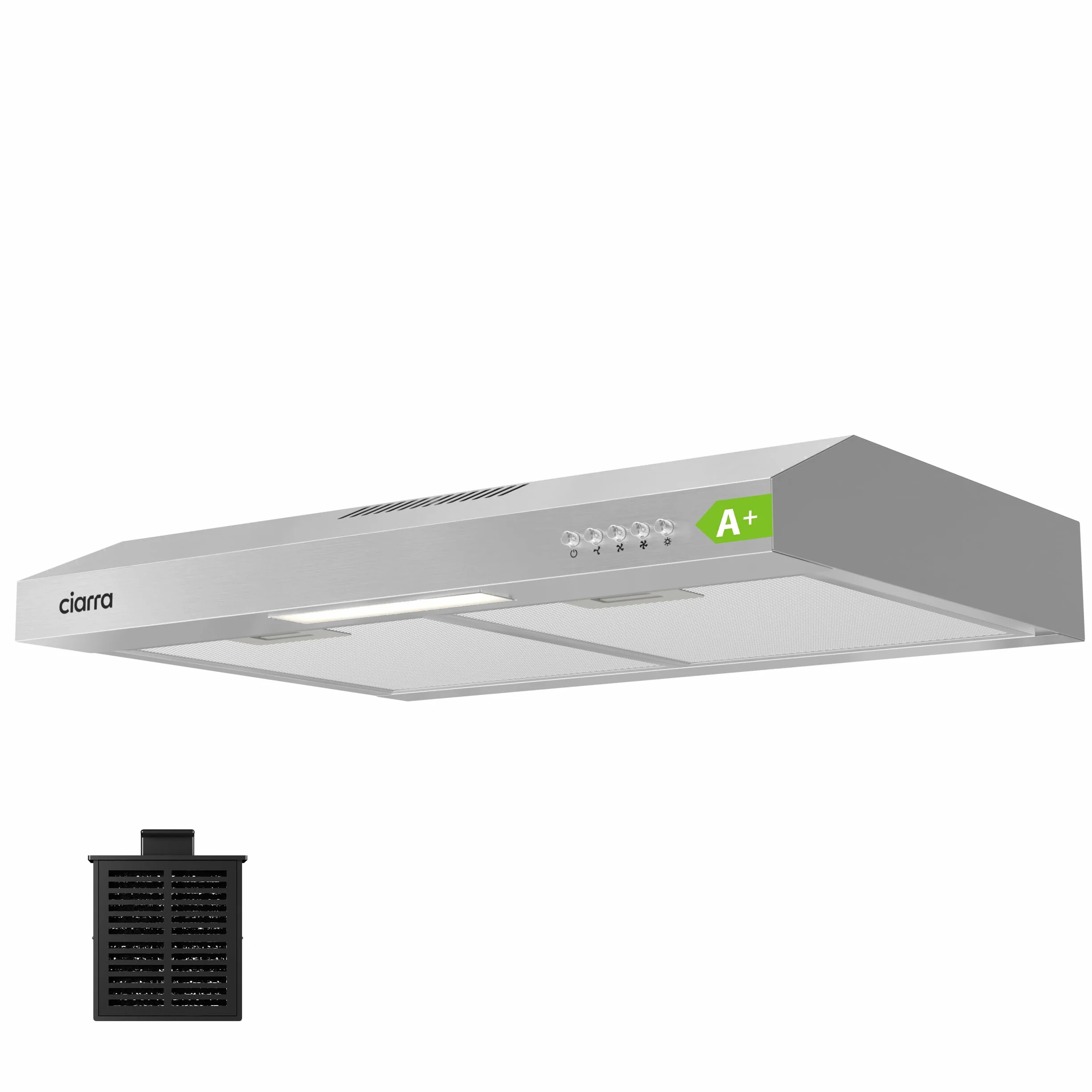 CIARRA AWS6903D Okap kuchenny 60 cm stal nierdzewna A+