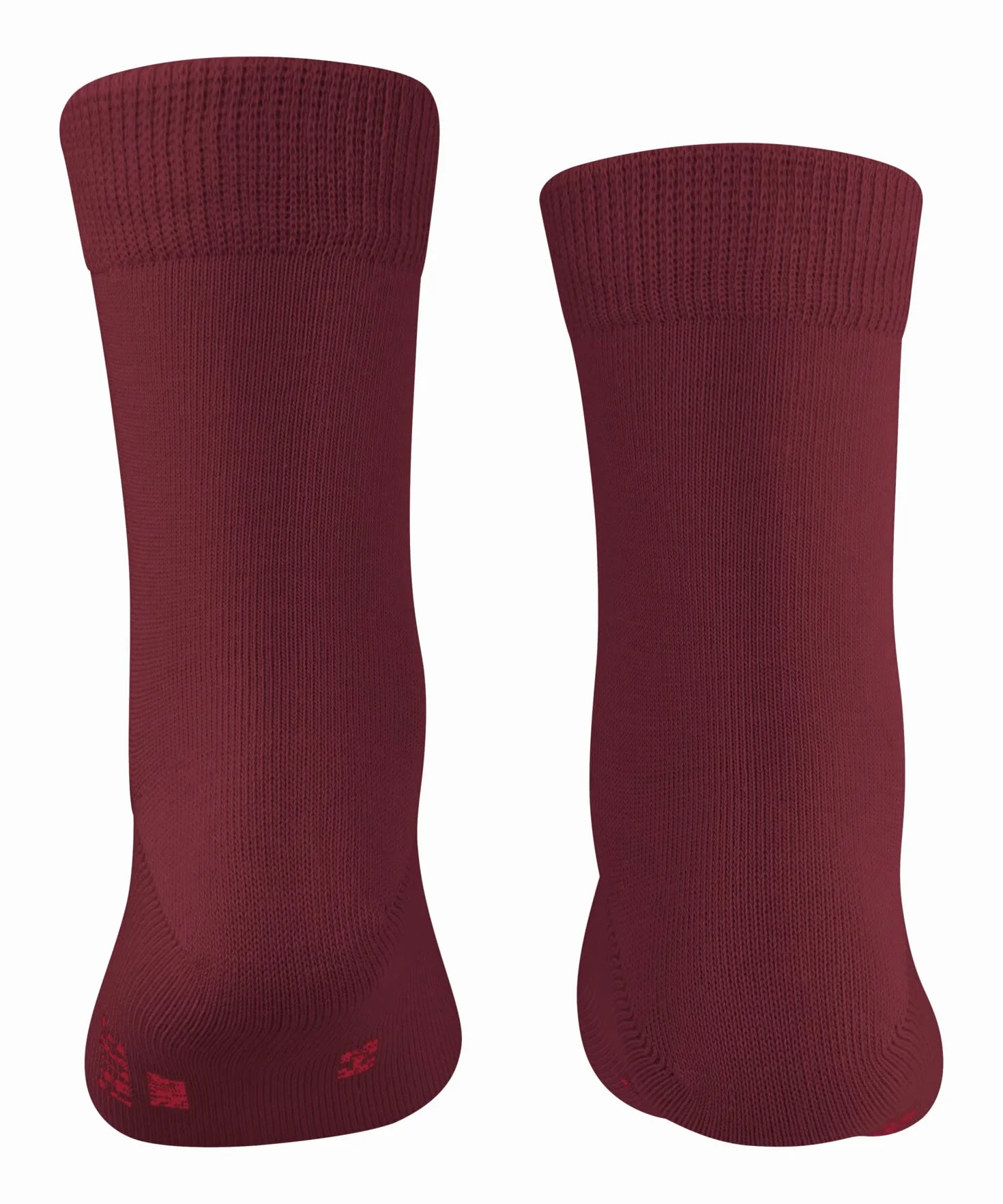 FALKE Uniseks - dzieci Skarpety Family K So bawełna jednokolorowe 1 Para, Czerwony Ruby 8830, 31-34