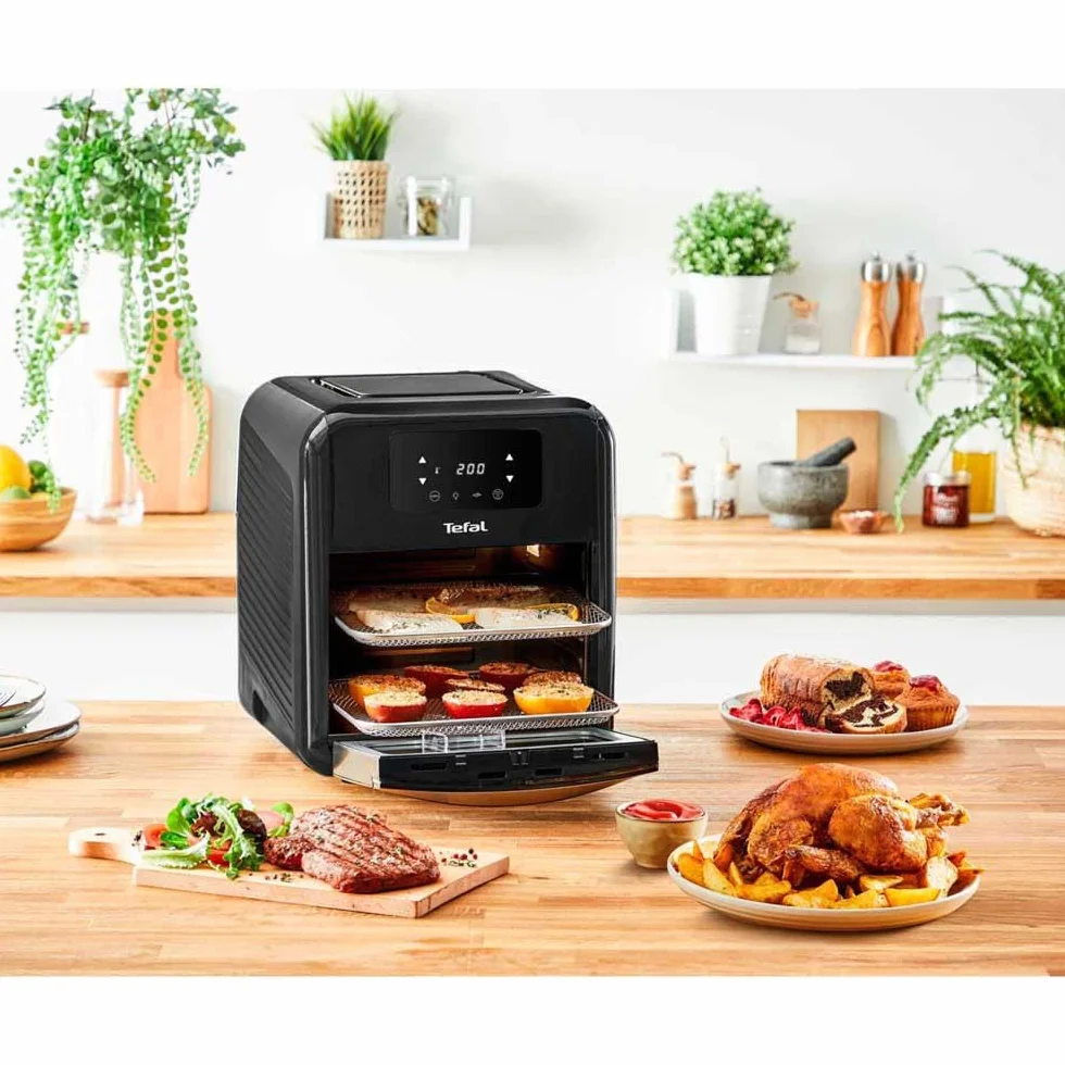 TEFAL FW501 Easy Fry Oven & Grill Frytkownica, 11 l, 8 programów, Czarna