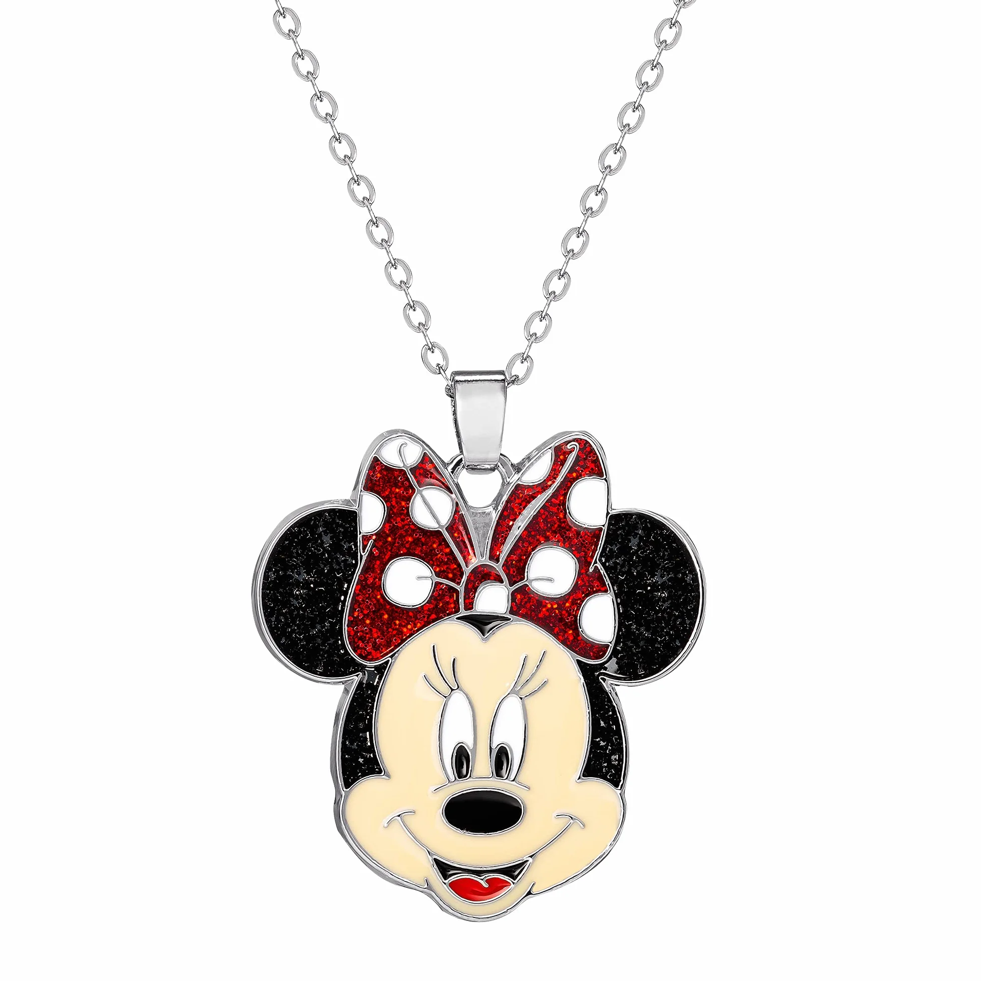 Disney Mosiężny naszyjnik z Myszką Miki lub Minnie