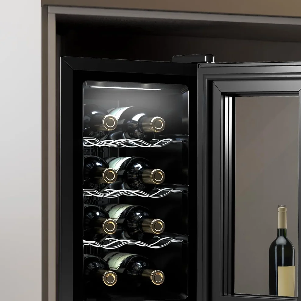 Cecotec Chłodziarka do Wina Bolero Grandsommelier 830 Coolcrystal 8 Butelek Termoelektryczna
