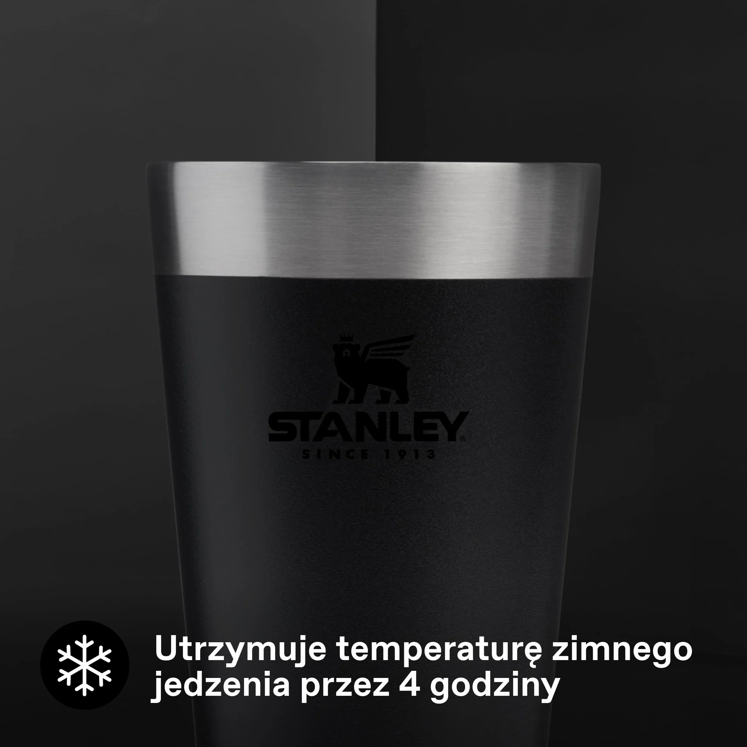 Stanley 1913 Adventure Stacking Beer Pint 0.47L - Utrzymuje zimne piwo przez 4 godziny - Kufel do piwa ze Stali Nierdzewnej - Podwójne ścianki z izolacją próżniową