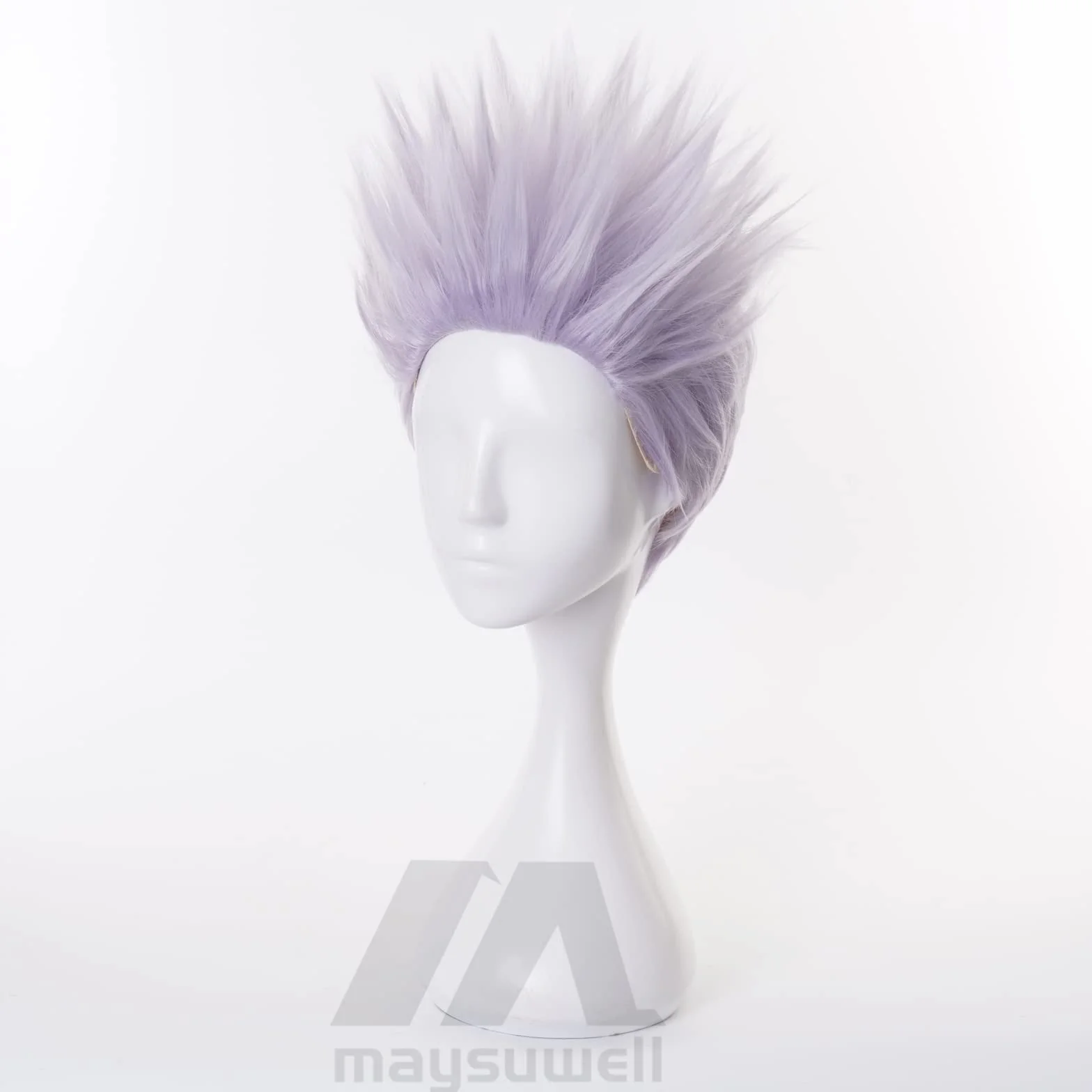 Anime peruka Jujutsu Kaisen Gojo Satoru Cosplay Peruka fioletowe krótkie włosy na Halloween, imprezę, karnawał, do klubu nocnego, koncertów, wesel, z bezpłatnym czepkiem pod perukę