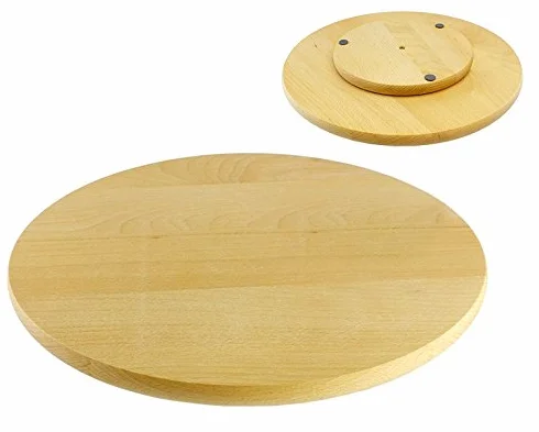Obrotowa deska Lazy Susan z drewna bukowego 30 cm do serwowania dań