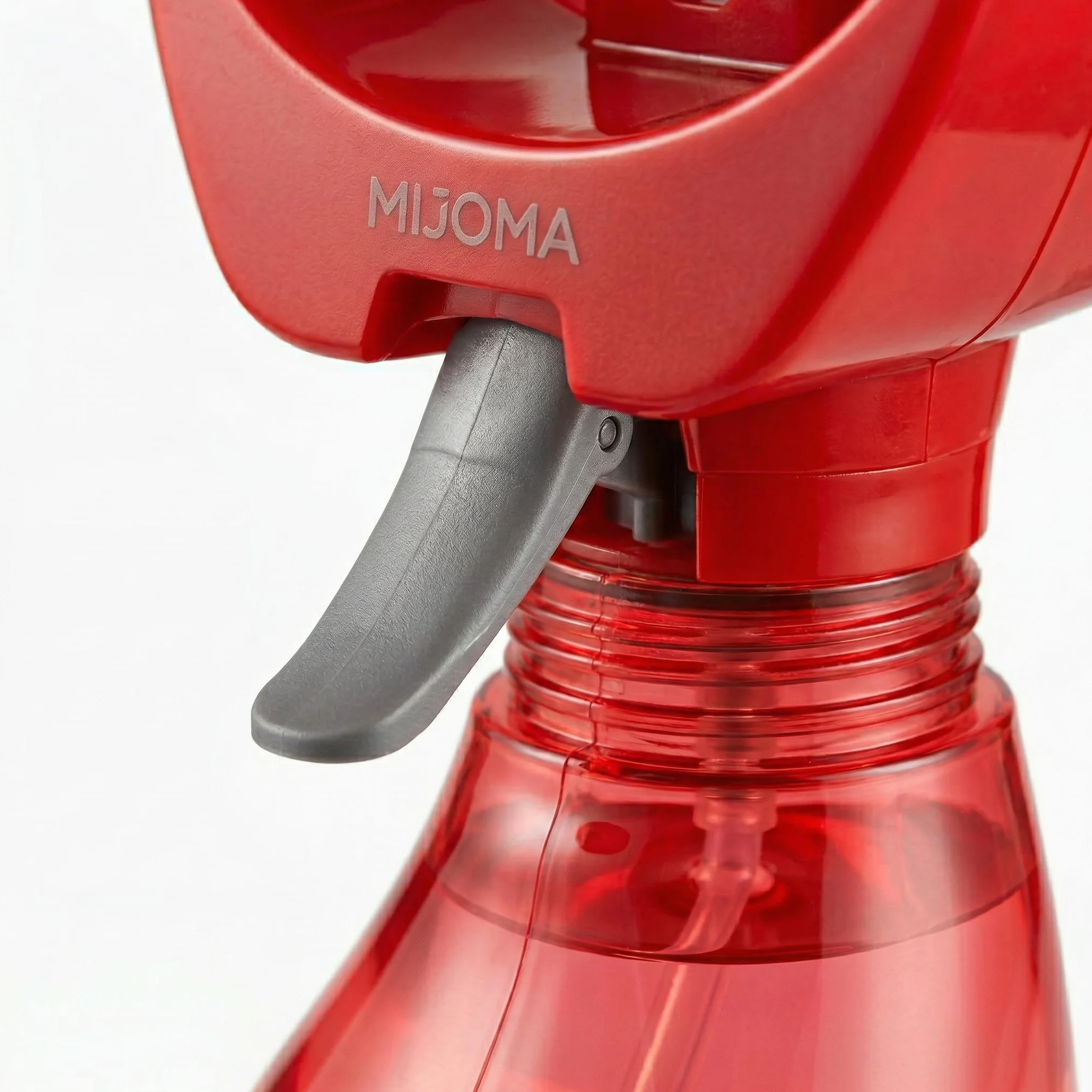 MIJOMA Wentylator ręczny z mgiełką 300 ml 25 cm 2 baterie AA czerwony