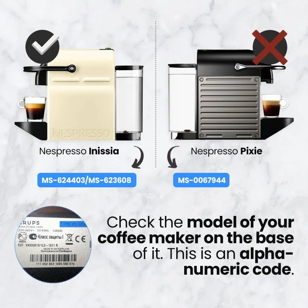 Zamienny Zbiornik na Wodę 0.7L do Ekspresu Nespresso Inissia Anakel Home MS-624403, Odporny Plastik z Pokrywką