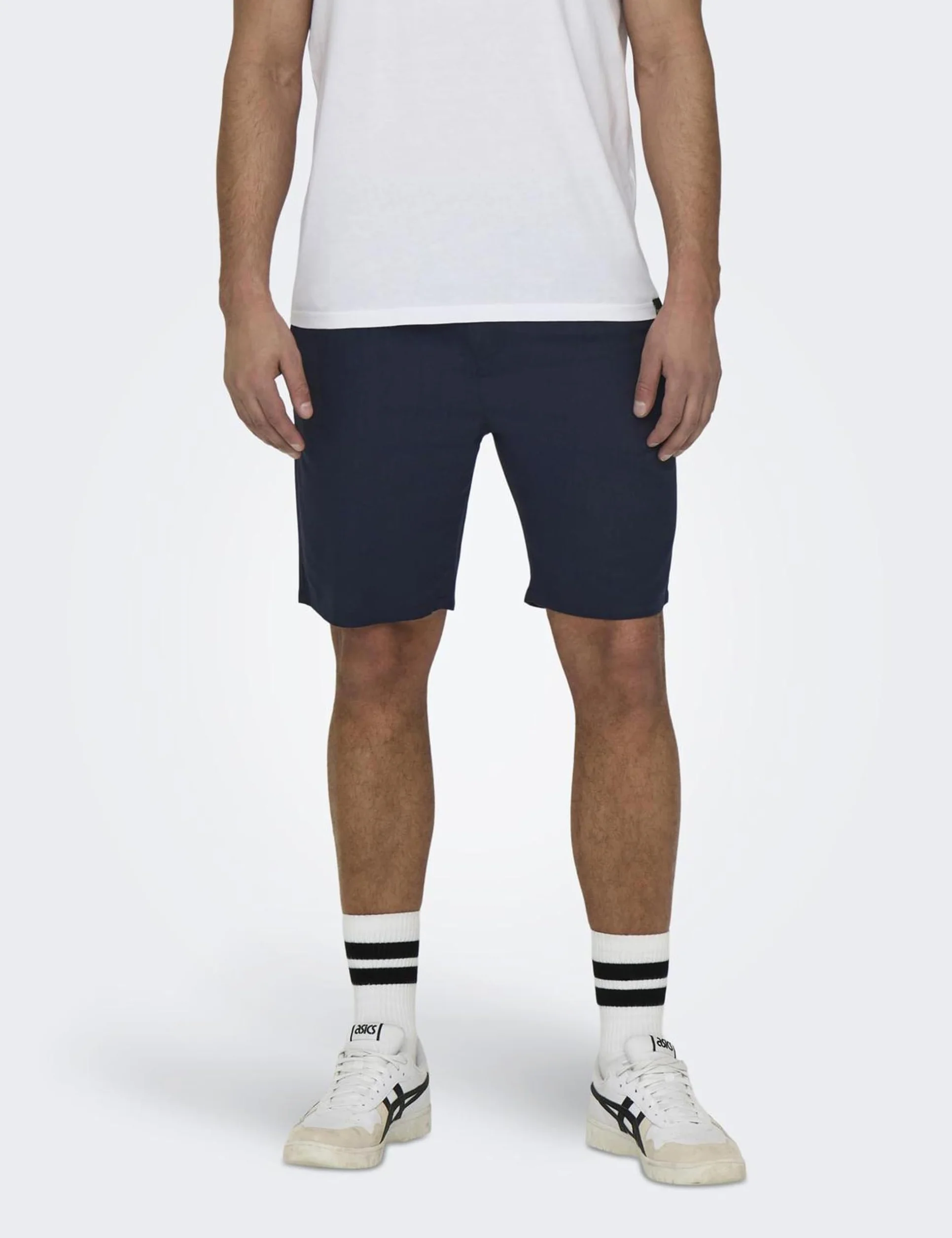 Only & Sons Onsleo Linen Mix 0048 Shorts - Shorty Mężczyźni
