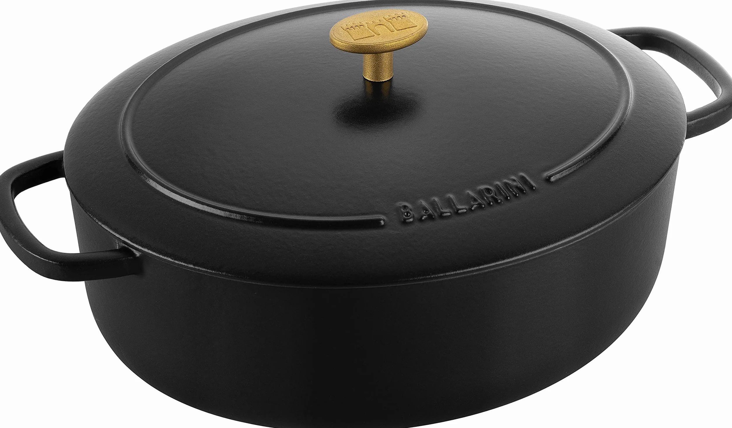Ballarini Bellamonte Cocotte 29 cm, owalny, czarny, żeliwo