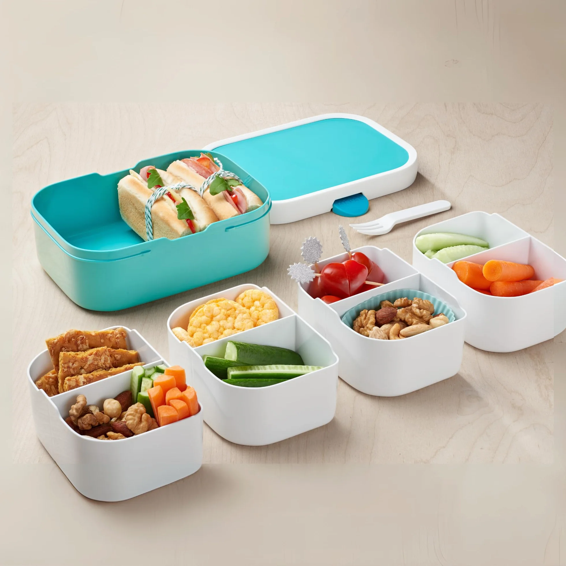 Mepal Pudełko na Lunch dla Dzieci Bento 750 Ml Bez Bpa Mała Farma