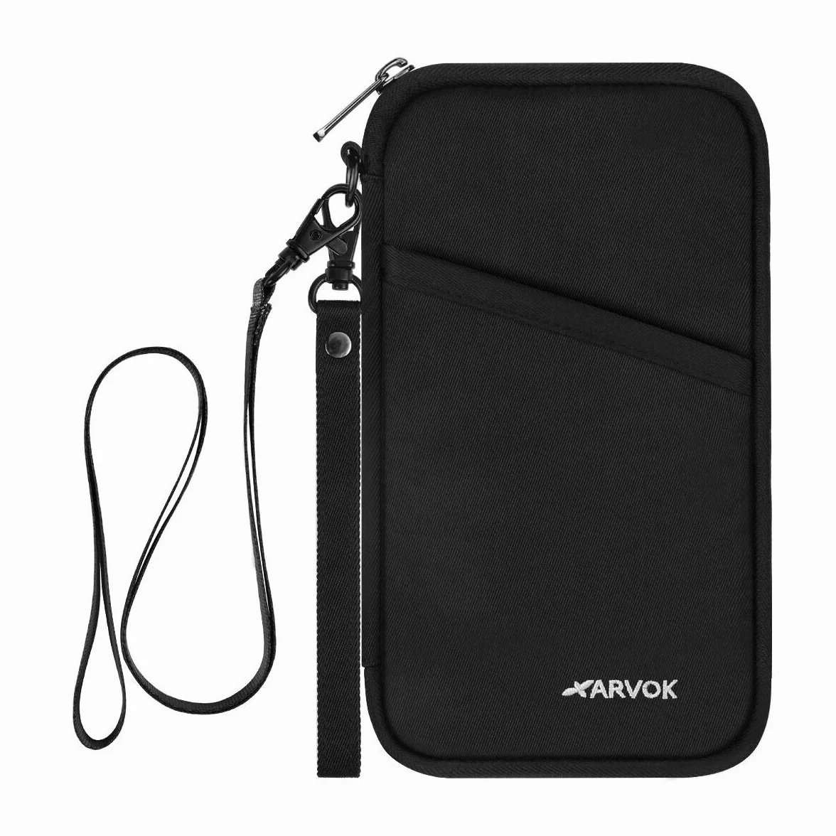 Arvok Torba na paszport, rodzinny organizer podróżny z blokadą RFID, przenośne etui na paszport, etui na dowód osobisty dla kobiet i mężczyzn, etui na paszport na karty kredytowe, dowód osobisty i