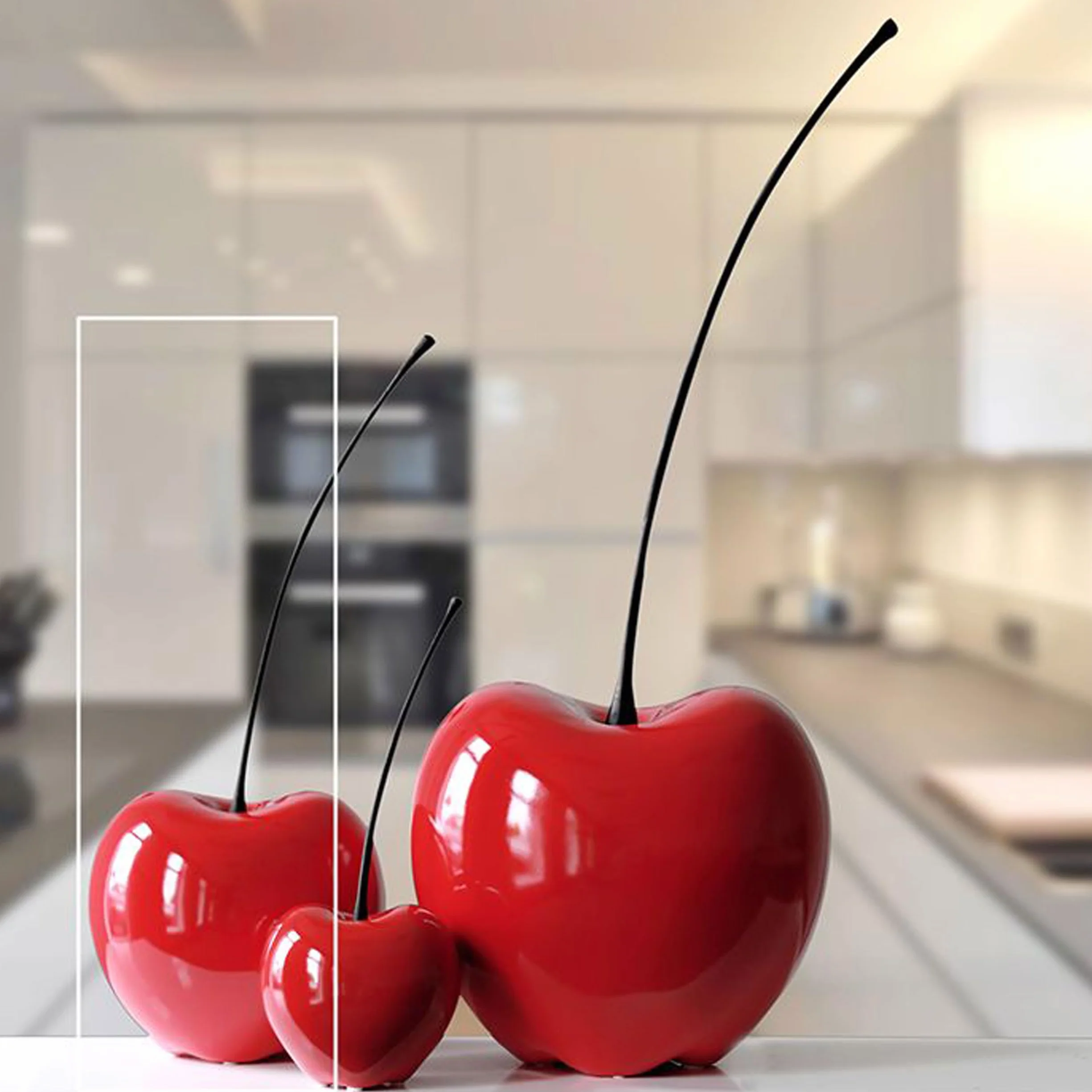 Casablanca 36407 Sculpture Wiśnia Passion Ceramika Czerwona 60 x 25 cm