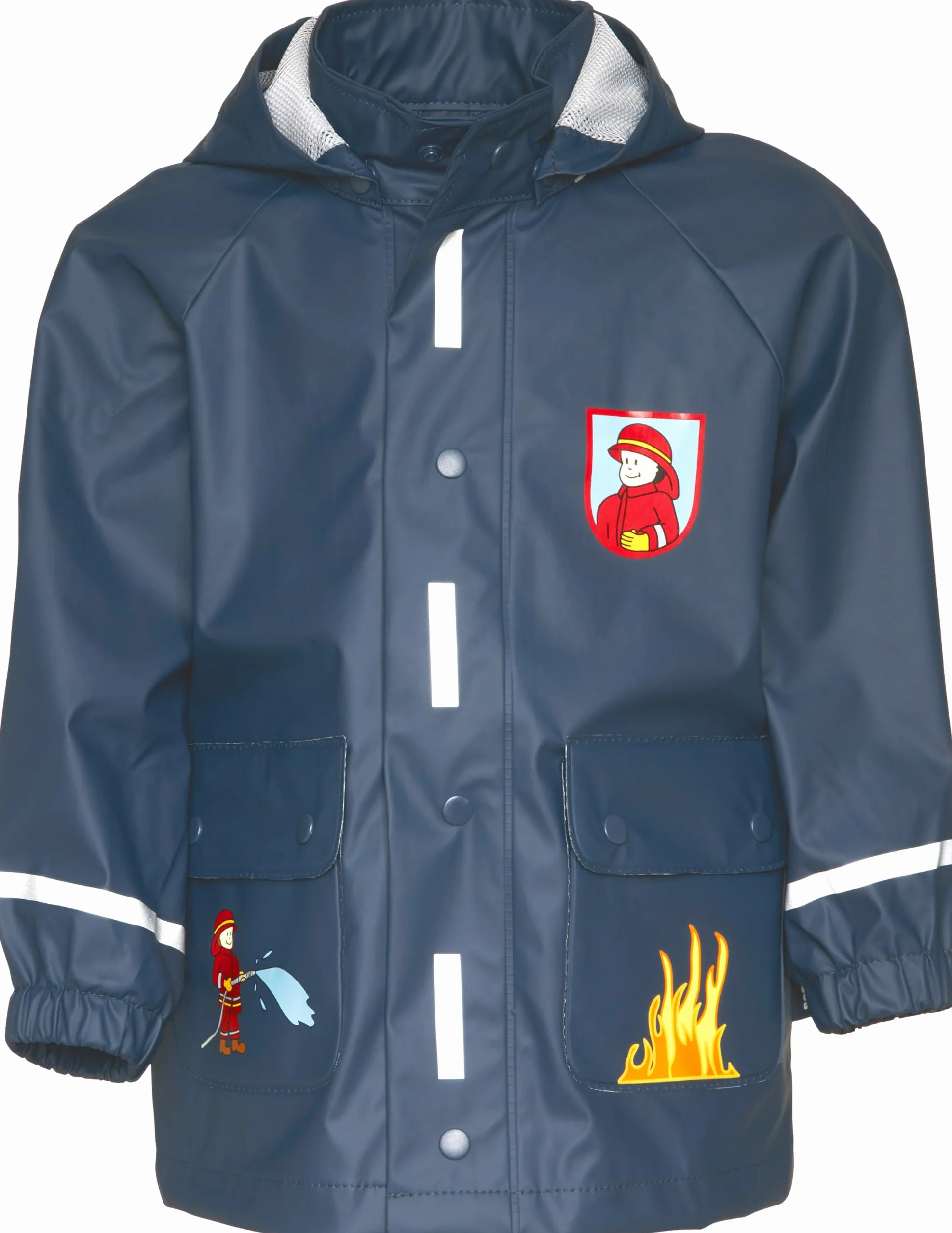 Playshoes Płaszcz przeciwdeszczowy chłopięcy straż pożarna, 11 - Marine, 98