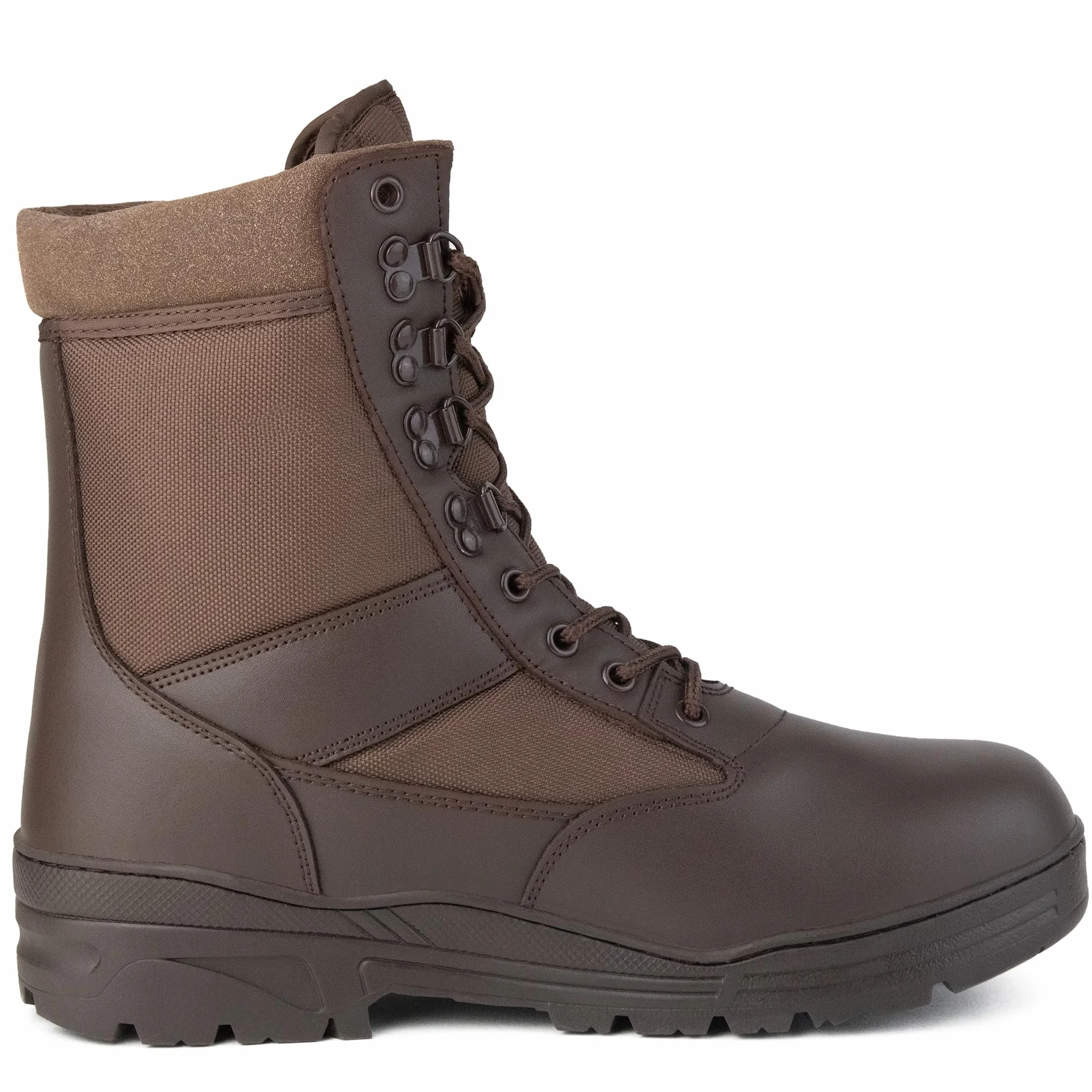Savage Island Buty bojowe Patrol Brązowa skóra wojskowa