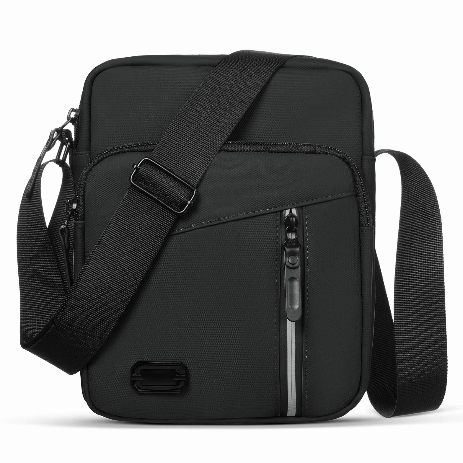 Aucuu Torba na ramię wodoszczelna męska listonoszka crossbody z wieloma kieszeniami