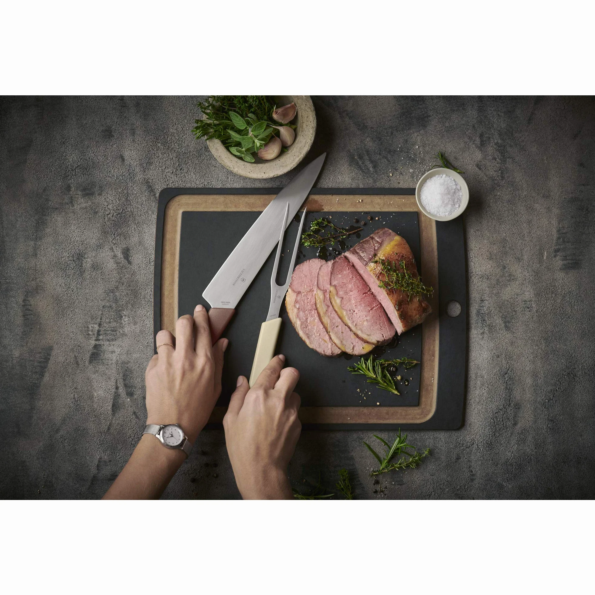 Victorinox Swiss Modern Gemüsemesser-Set Extra scharfe Klinge Spülmaschinengeeignet