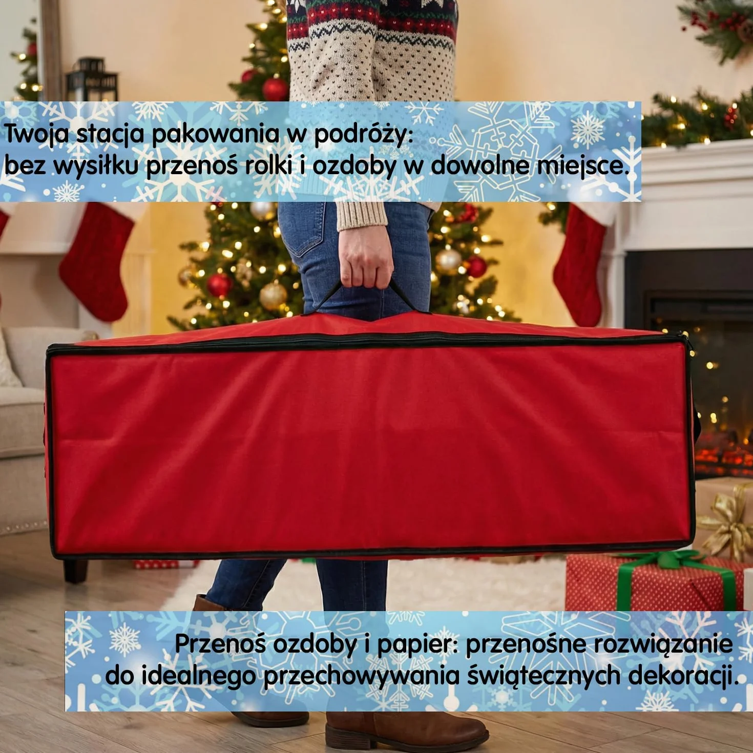 Mobi Lock Pudełko do Przechowywania Papieru Składany Organizer Czerwony Prostokątny z Zamkiem Mieści 24-30 Rulonów