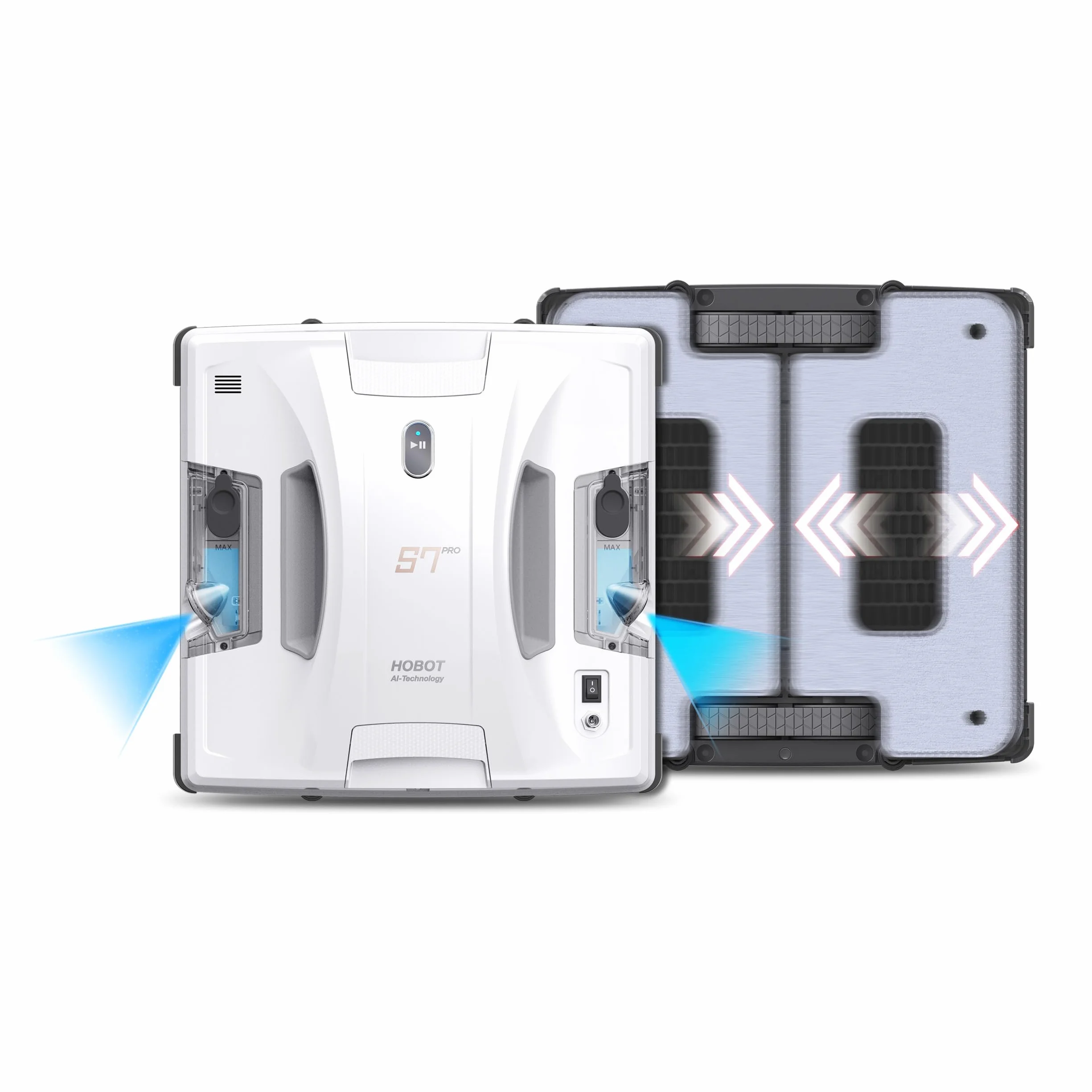 SMARTBOT HOBOT-S7 PRO Automatyczna myjka do szyb z podwójnym mopem, sterowaniem aplikacją i głosem