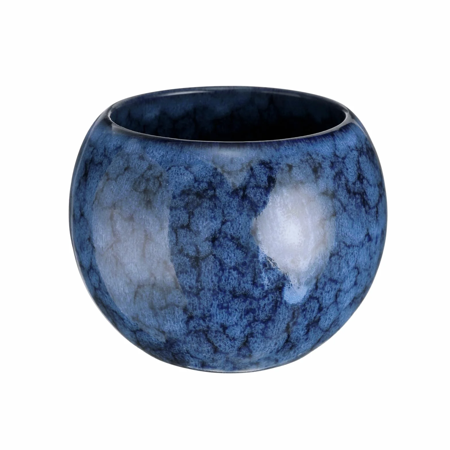 QUARKZMAN Filiżanki do herbaty ceramiczne 5,07 uncji zestaw Gong Fu ręcznie robiona emalia bez uchwytu