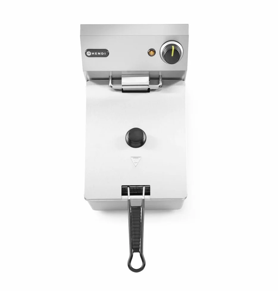 HENDI Frytownica Kitchen Line 8 l | 3500 W | Regulacja temperatury do 190°C | w zestawie koszyk i pokrywa