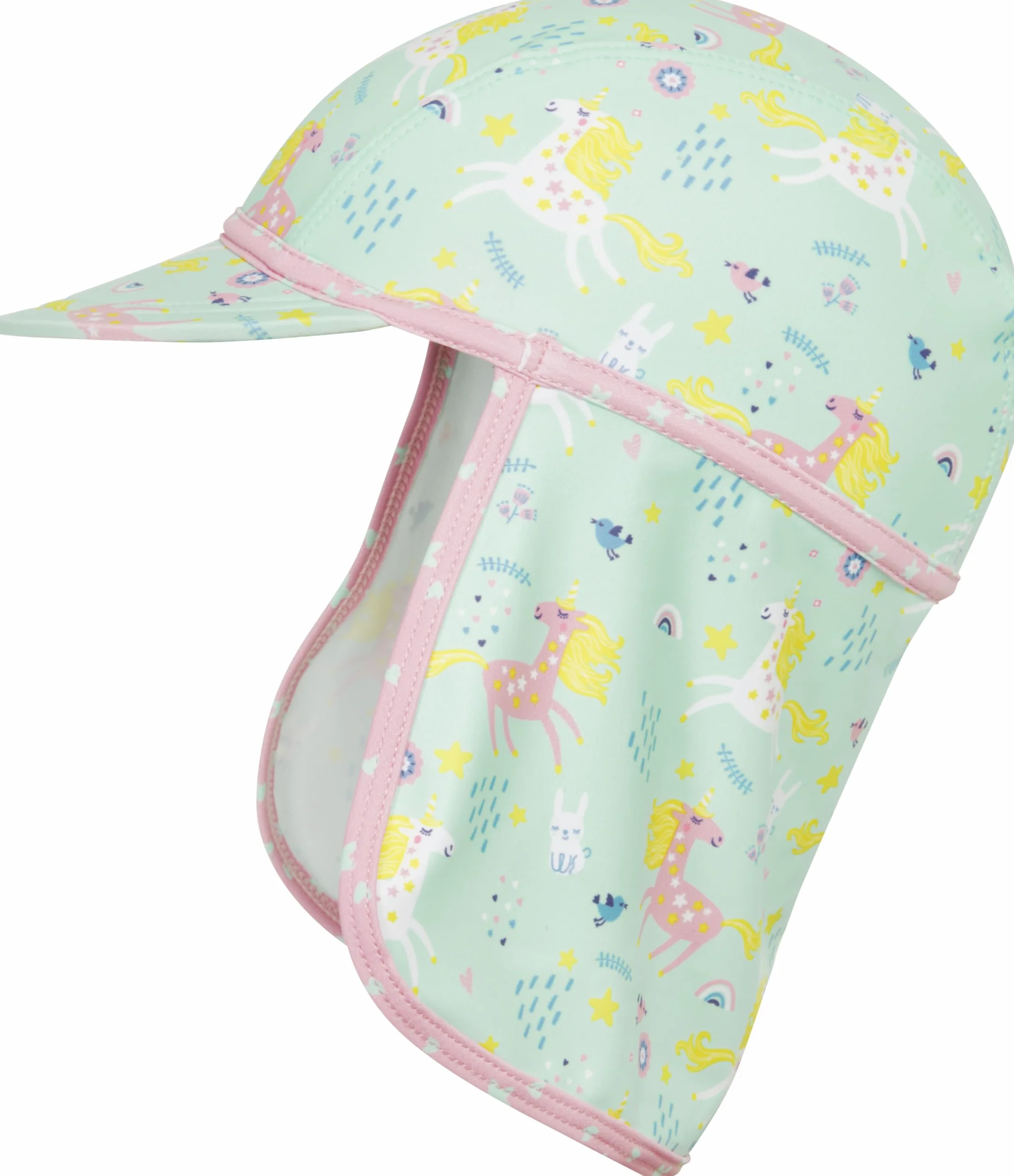 Playshoes Bademütze, czapka przeciwsłoneczna dla dziewczynek, mięta Einhorn, Mint Einhorn