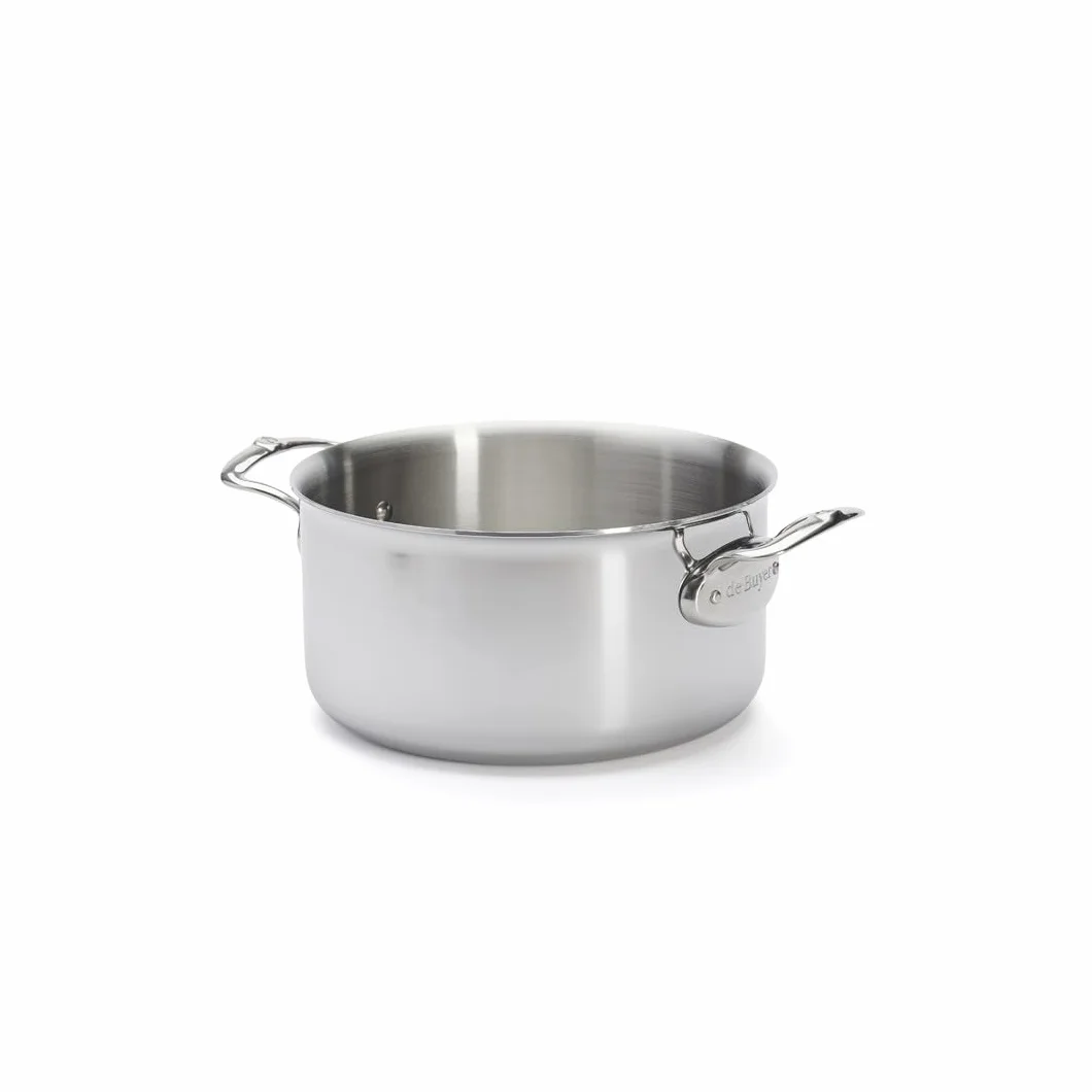 De Buyer AFFINITY garnek ze stali nierdzewnej 24 cm z pokrywką