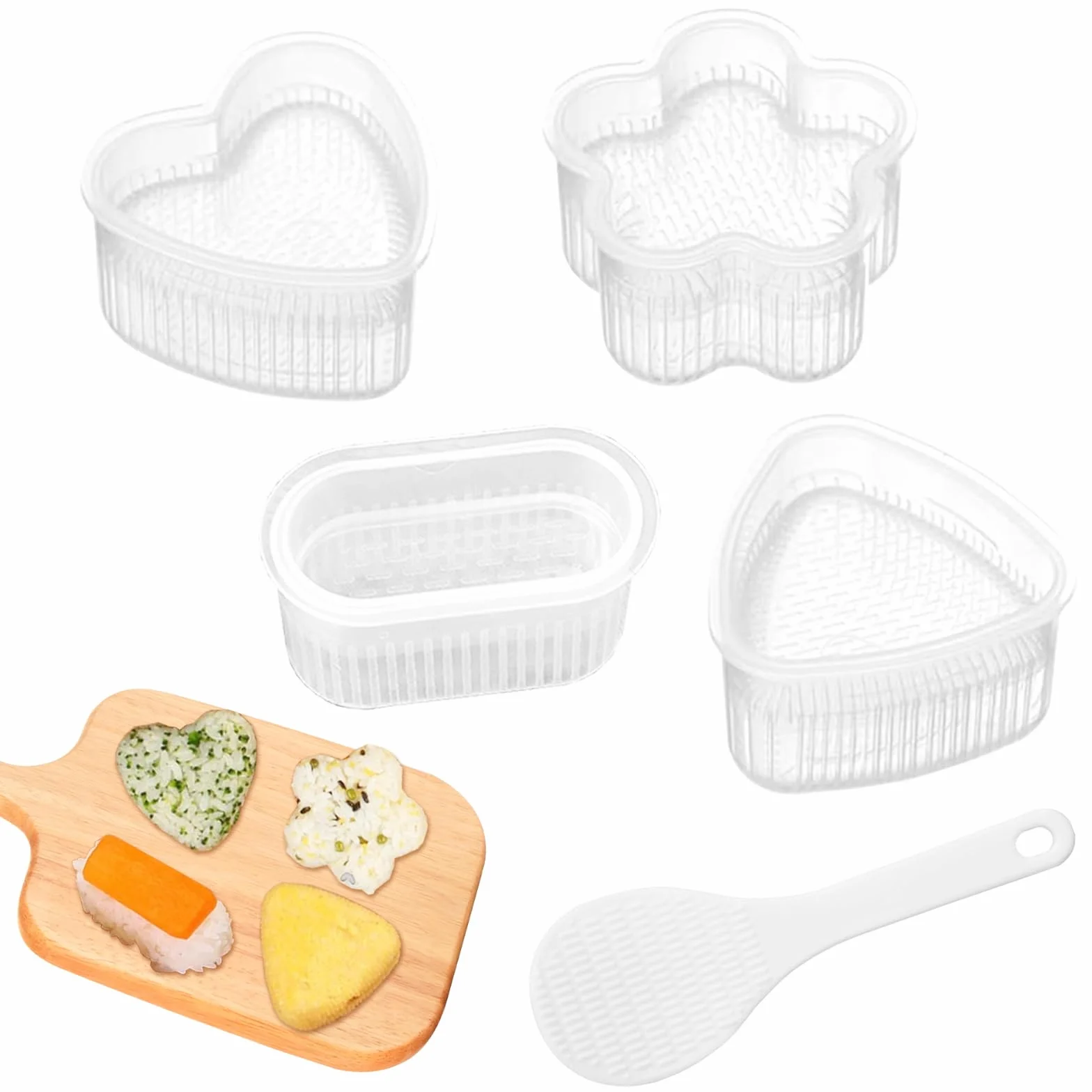 Zestaw foremek Onigiri 5 sztuk forma do sushi ryżu z łyżką